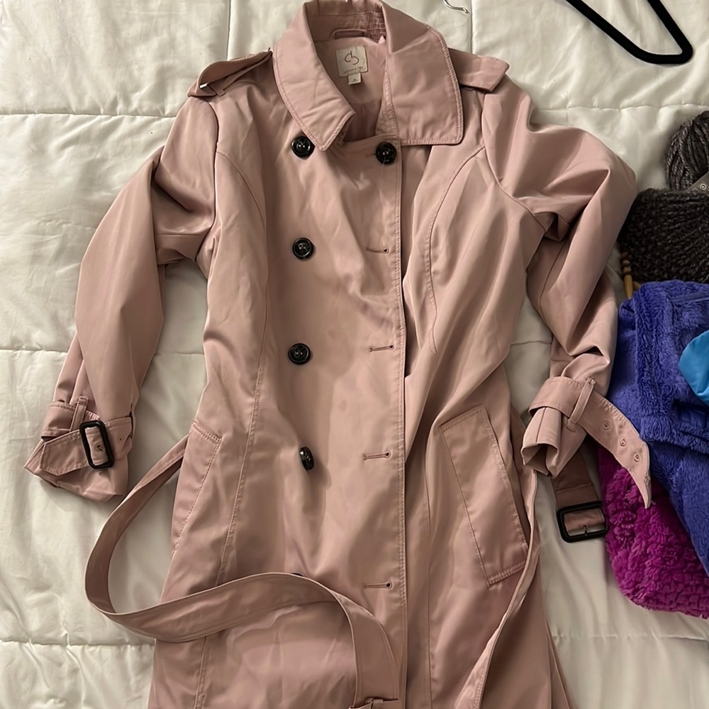 CB trench coat pale pink size XL